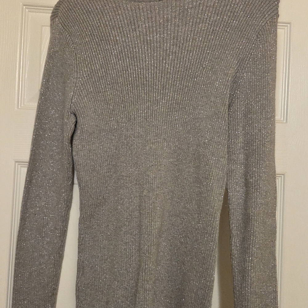 Basic Editions Beige Women's Cowl Neck Sweater - Picture 2 of 5